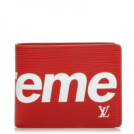 Pre-Owned Supreme Louis Vuitton X Slender Wallet Epi Red | ModeSens