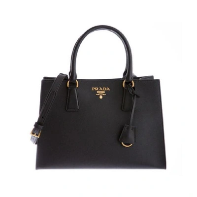 Pre-owned Prada  Saffiano Lux Handbag Black