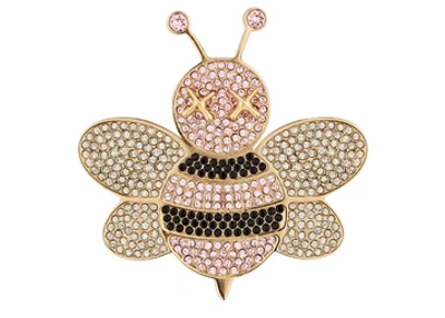 Pre-owned Dior  X Kaws Bee Pin Pink