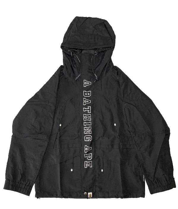 bape happy new year snowboard jacket black