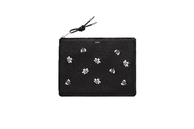 Pre-owned Dior X Kaws Pouch Pink Bees Black | ModeSens