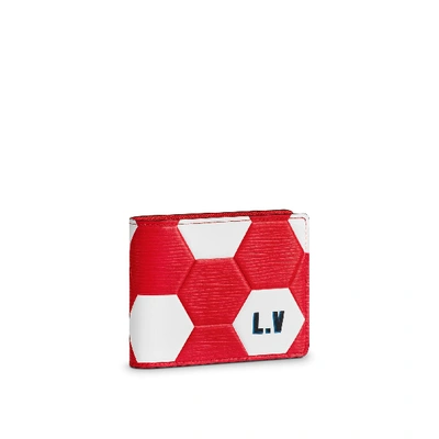 Pre-owned Louis Vuitton  Slender Wallet Hexagonal Fifa World Cup Rouge