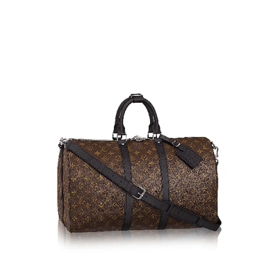 Louis Vuitton Monogram Macassar Keepall Bandouliere 55 Bag