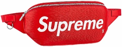 Pre-owned Supreme Louis Vuitton X  Bumbag Epi Red