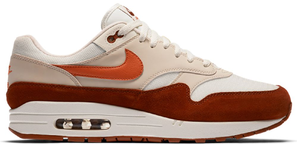 Pre-owned Air Max 1 Mars Stone In Sail/vintage Coral-mars Stone