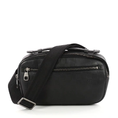 Pre-owned Louis Vuitton Shoulder Bag Ambler Damier Infini Black
