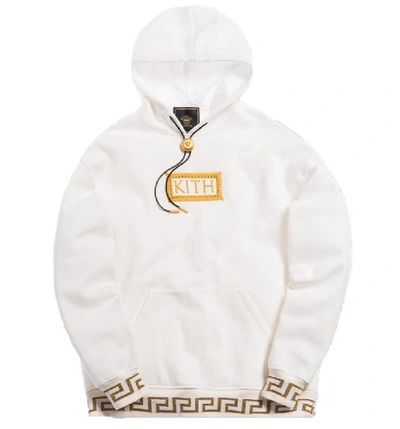 Pre-owned Kith  X Versace Bolo Hoodie Off-white