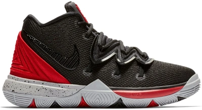 Pre-owned Nike Kyrie 5 Bred (ps) In University Red/black-pure Platinum