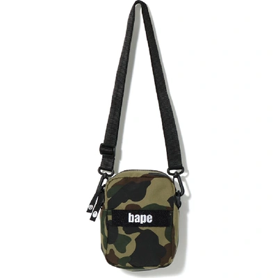Pre-owned Bape  1st Camo Military Shoulder Bag Green