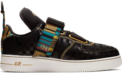 Pre-owned Nike Air Force 1 Utility Bhm (2019) In Black/metallic Gold-white  | ModeSens