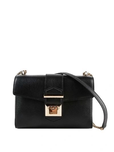 Shop Jimmy Choo Marianne Xb Black Leather Crossbody Bag