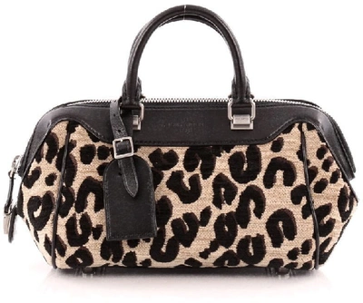 Pre-owned Louis Vuitton Baby Bag Leopard Black Tan