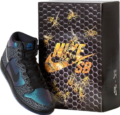 Goed gevoel Postbode experimenteel Pre-owned Nike Sb Dunk High Black Sheep Hornet (special Box No Accessories)  In Black/black-black | ModeSens