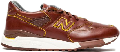 Pre-Owned New Balance 998 Horween Leather In Brown/white | ModeSens