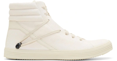Pre-owned Rick Owens Geothrasher High Natural In Natural/milk