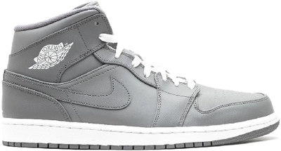 Pre-owned Jordan  1 Retro Mid Cool Grey In Cool Grey/white