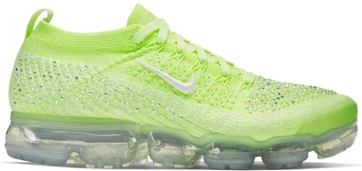 Pre-owned Nike Air Vapormax Flyknit 2 Lxx Swarovski Volt (women's) In Volt  Glow/white-barely Volt-metallic Silver | ModeSens