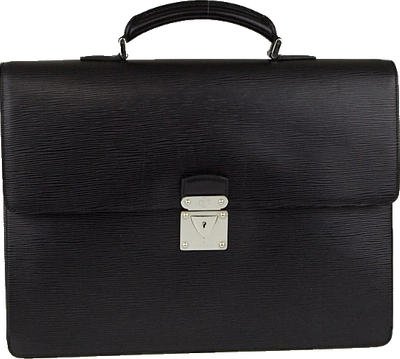 Pre-owned Louis Vuitton Robusto 1 Epi Black