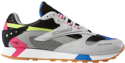Pre-owned Reebok Classic Leather Ati 90s Grey In Skull Grey/black-pink-lime  | ModeSens