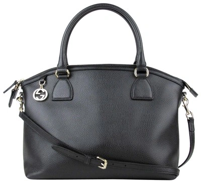 Shop Gucci Dome Handbag Gg Charm Black