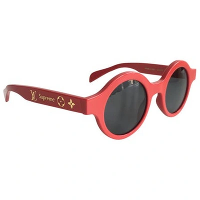 Pre-owned Supreme  X Louis Vuitton Downtown Sunglasses Red