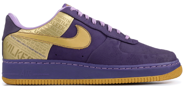 purple and gold air force 1