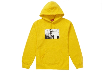 Pre-owned Supreme  Classic Ad Hooded Sweatshirt Yellow