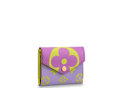 Louis Vuitton, Bags, Louis Vuitton Giant Monogram Zoe Wallet Purple