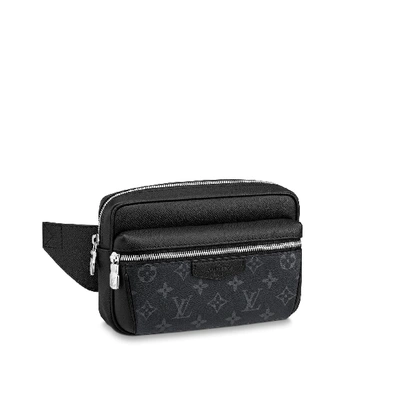 LOUIS VUITTON Taiga Monogram Outdoor Bumbag Black 1274919