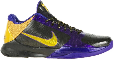 Pre-owned Nike  Kobe 5 Lakers In Black/del Sol-varsity Purple