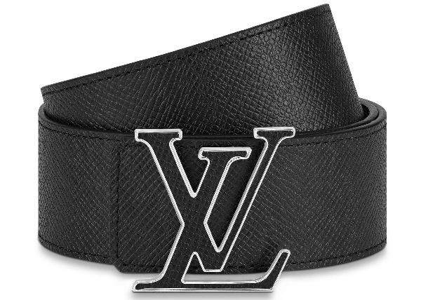 Pre-owned Louis Vuitton Lv Initiales Reversible Belt Monogram Eclipse Taiga  40mm Black | ModeSens