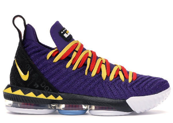 lebron 16 yellow and purple