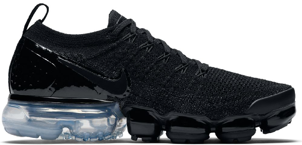 air vapormax flyknit 2 black white metallic silver