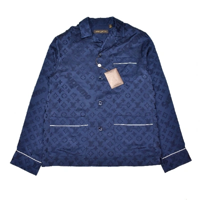 Pre-owned Supreme X Louis Vuitton Jacquard Silk Pajama Pant Blue