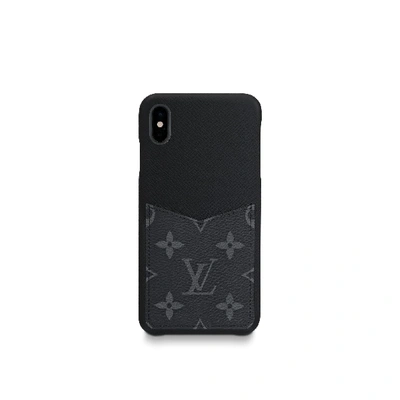 Pre-owned Louis Vuitton  Iphone Case Monogram Eclipse Xs Max Black