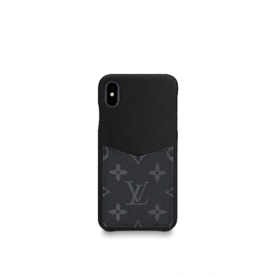 Pre-owned Louis Vuitton  Iphone Case Monogram Eclipse Xs Black