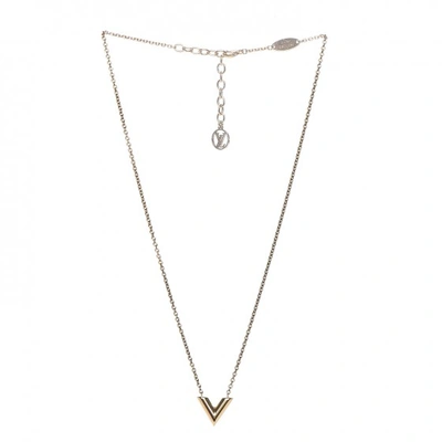 Pre-owned Louis Vuitton Necklace Essential V Gold