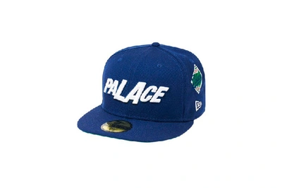 Pre-owned Palace  X New Era La Fitted Hat Blue