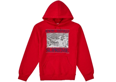 Pre-owned Supreme Know Thyself Hooded Sweatshirt Red | ModeSens