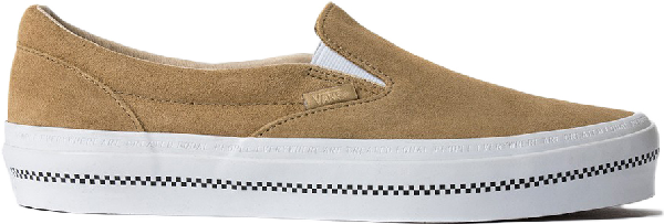 tan van slip on
