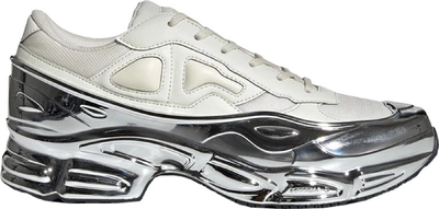 Pre-owned Adidas Originals  Ozweego Raf Simons Cream White Silver Metallic In Cream White/silver Metallic/silver Metallic