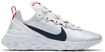 Pre-owned Nike React Element 55 Unite Totale (women's) In White/midnight Navy