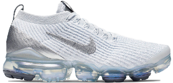 air vapormax flyknit 3 white reflect silver