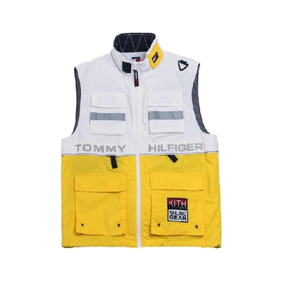 Pre-owned Kith X Tommy Hilfiger Sailing Utility Vest White/yellow