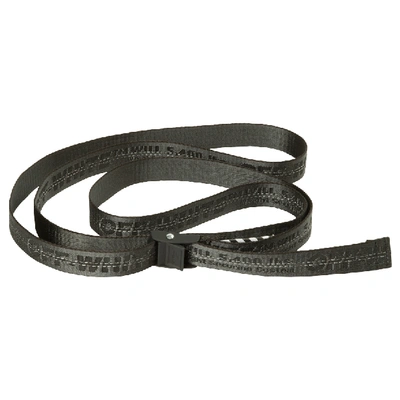 Pre-owned Off-white Mini Industrial Belt (ss19) Black