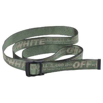 Pre-owned Off-white Industrial Belt (ss19) Green/grey