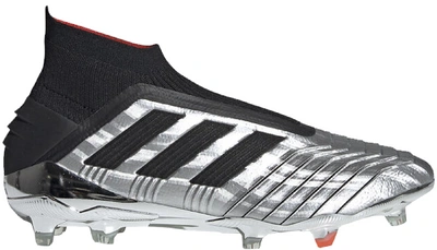 Pre-owned Adidas Originals  Predator 19+ Firm Ground Cleat Silver Black Red In Silver Metallic/core Black/hi-res Red