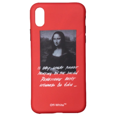 Pre-owned Off-white  Monalisa Iphone X Case (ss19) Red/black/white