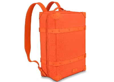Pre-owned Louis Vuitton  Soft Trunk Backpack Monogram Mca Orange