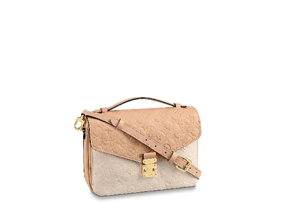 Pochette metis online beige rose creme